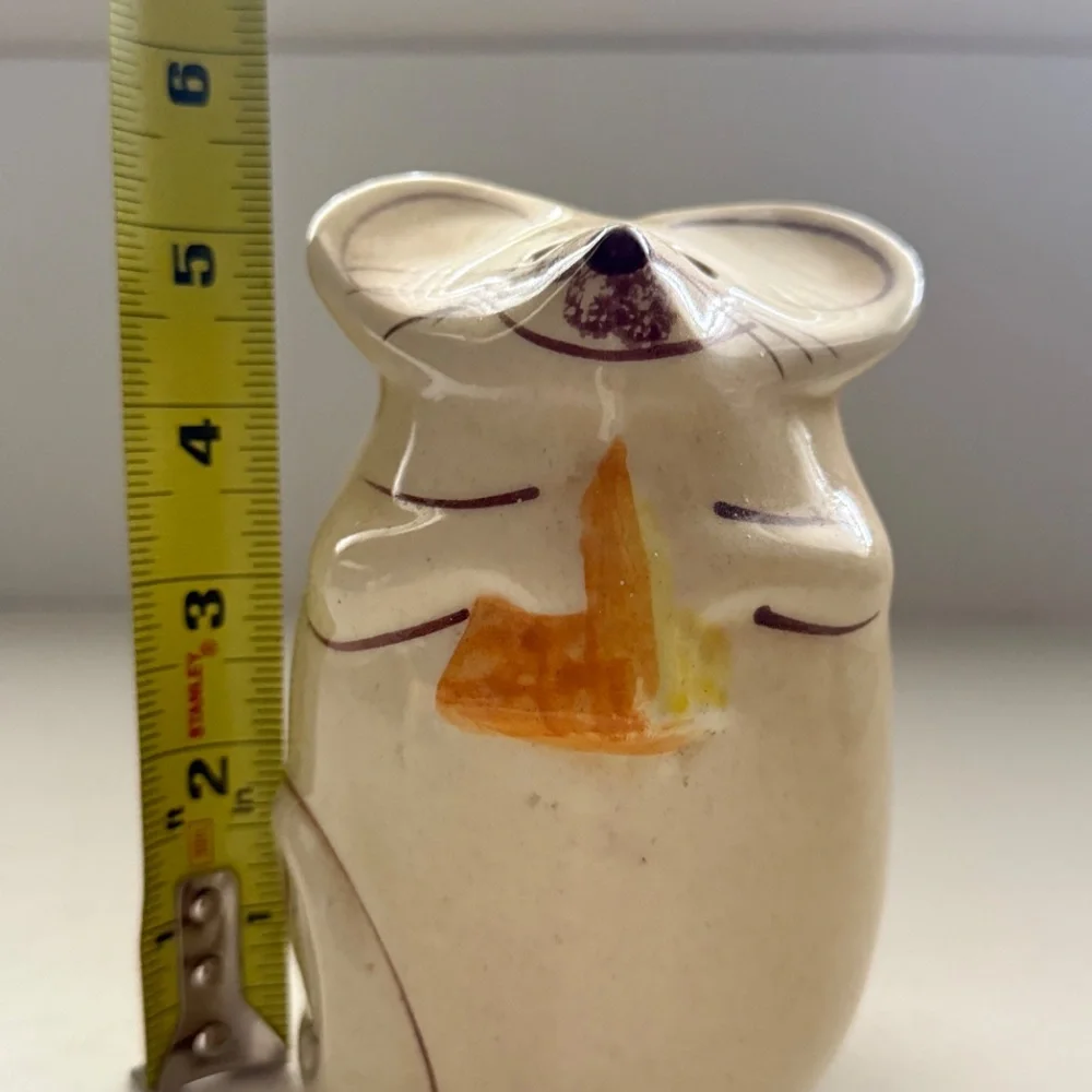 Vintage Mouse‎ Cheese Shaker - N.S. Gustin Hand Painted
